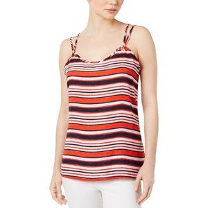 NWT - Kensie Sandbox Striped Top Hot Lava Combo, Size XS